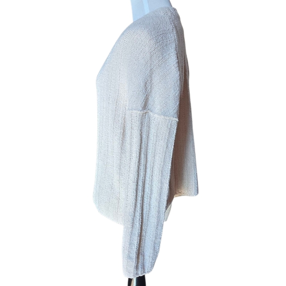 ATM Anthony Thomas Melillo Chenille Crew Neck Sweater Size Small Cream - Picture 4 of 7